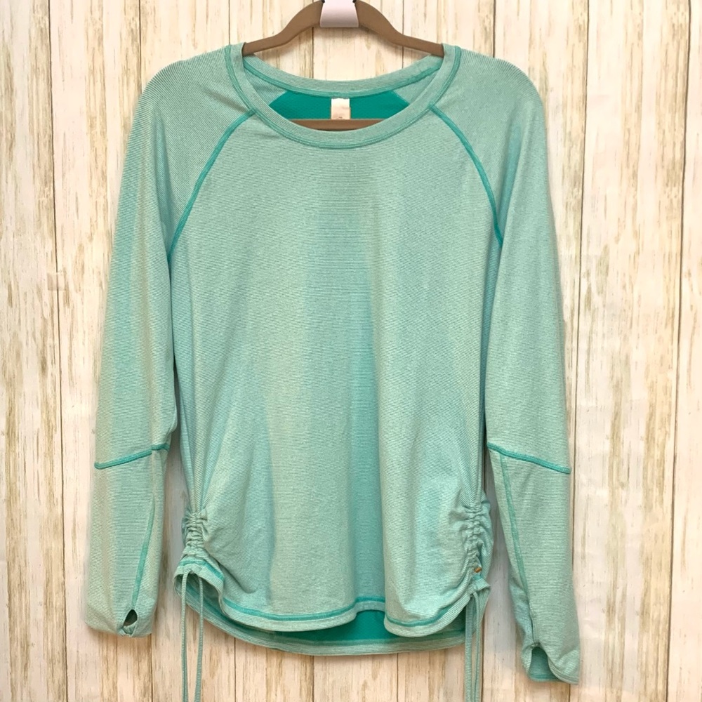 Lucy Tech Long sleeve Top Striped Sz Large